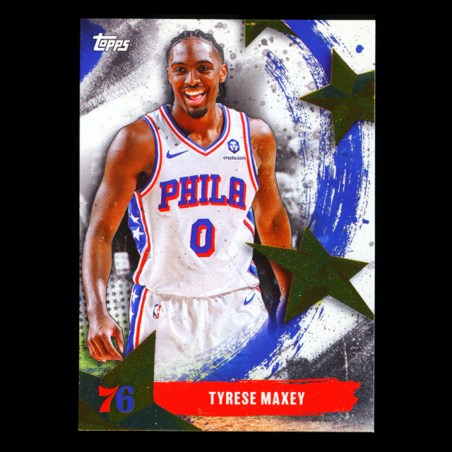 Tyrese Maxey 2025-26 Topps Stars of the NBA 76ers