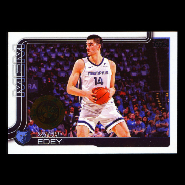 Zach Edey 2025-26 Topps All-Rookie Team Grizzlies