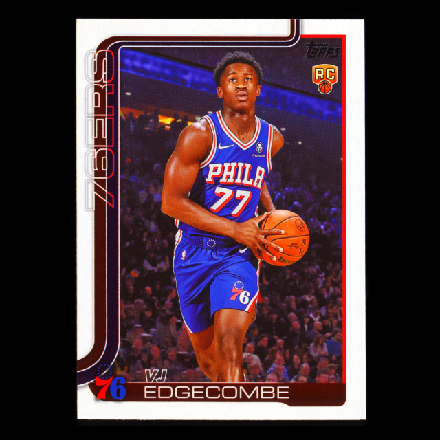 VJ Edgecombe RC 2025-26 Topps Rookie 76ers