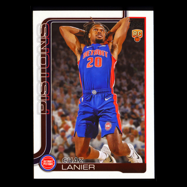 Chaz Lanier RC 2025-26 Topps Rookie Pistons