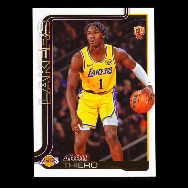 Adou Thiero RC 2025-26 Topps Rookie Lakers