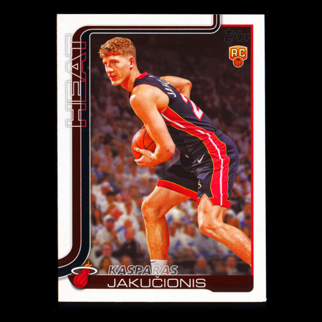 Kasparas Jakuionis RC 2025-26 Topps Rookie Heat