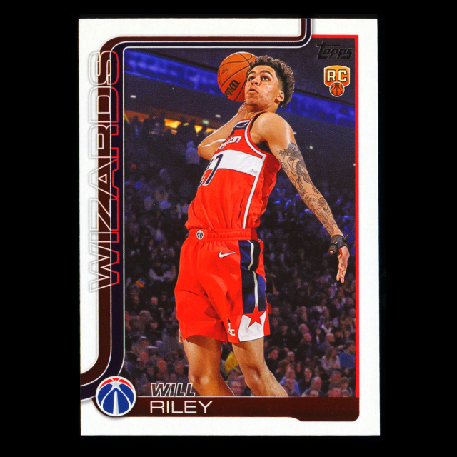 Will Riley RC 2025-26 Topps Rookie Wizards