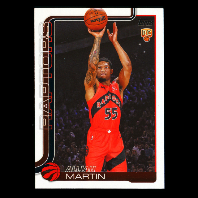 Alijah Martin RC 2025-26 Topps Rookie Raptors