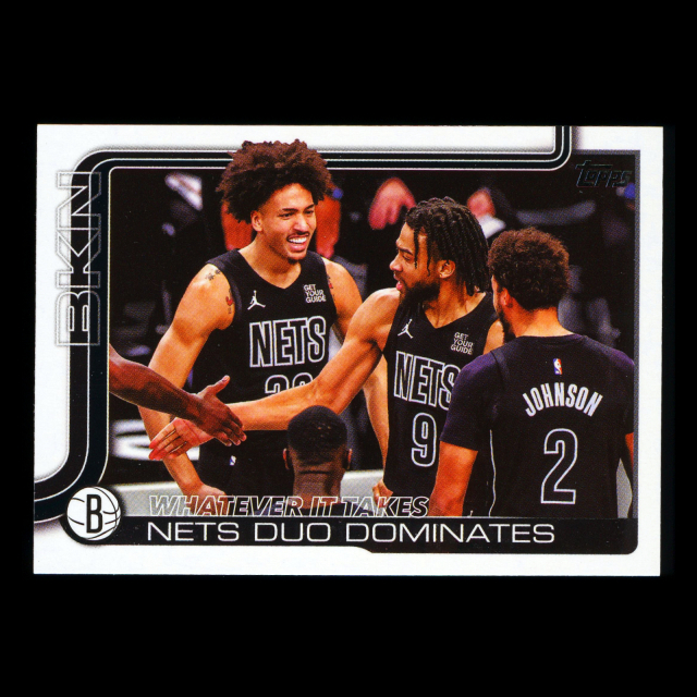 Cameron Johnson 2025-26 Topps Checklist Nets