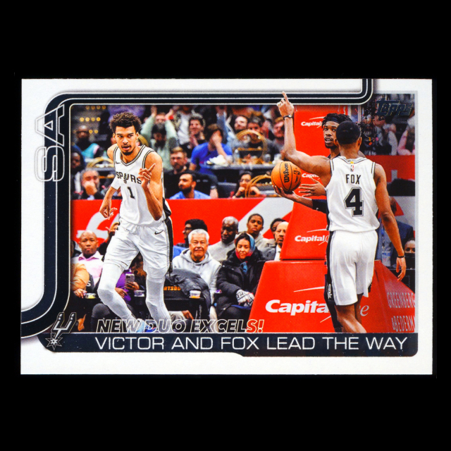 Victor Wembanyama 2025-26 Topps Checklist Spurs