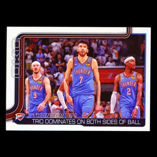 Shai Gilgeous-Alexander 2025-26 Topps Checklist Thunder