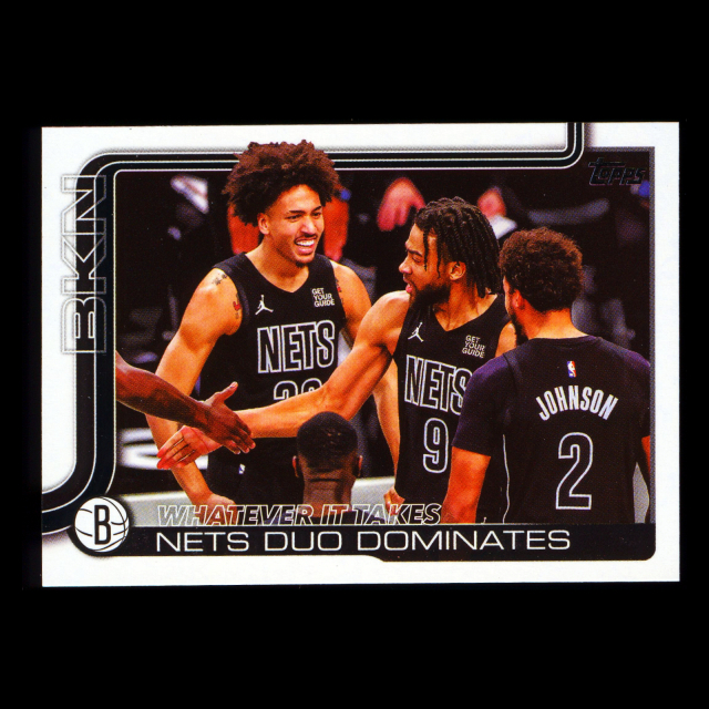 Cameron Johnson 2025-26 Topps Checklist Nets