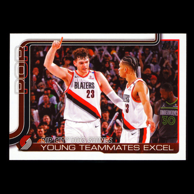 Shaedon Sharpe 2025-26 Topps Checklist Trail Blazers