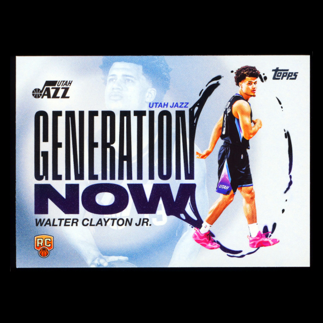 Walter Clayton Jr. RC 2025-26 Topps Generation Now Rookie Jazz