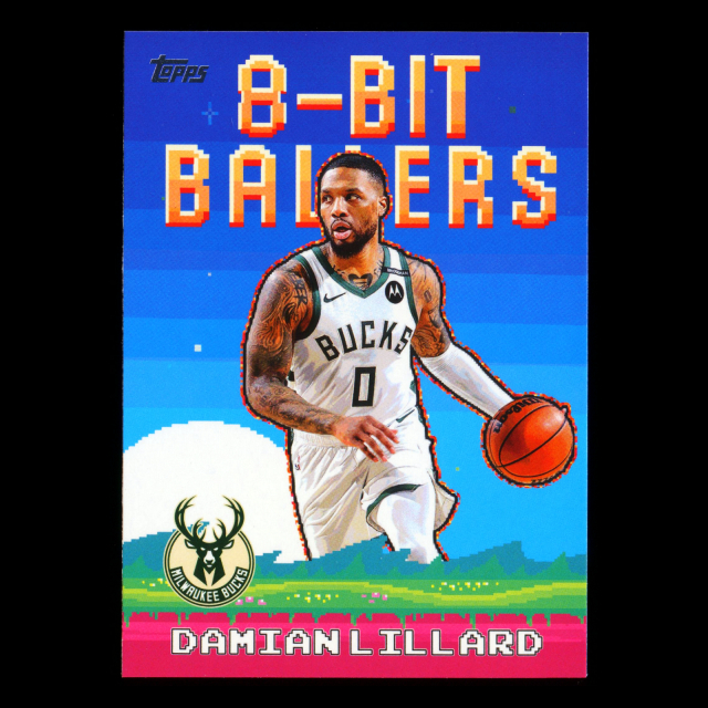 Damian Lillard 2025-26 Topps 8-Bit Ballers Bucks