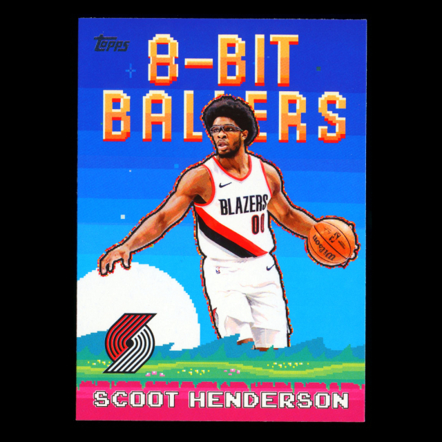 Scoot Henderson 2025-26 Topps 8-Bit Ballers Trailblazers