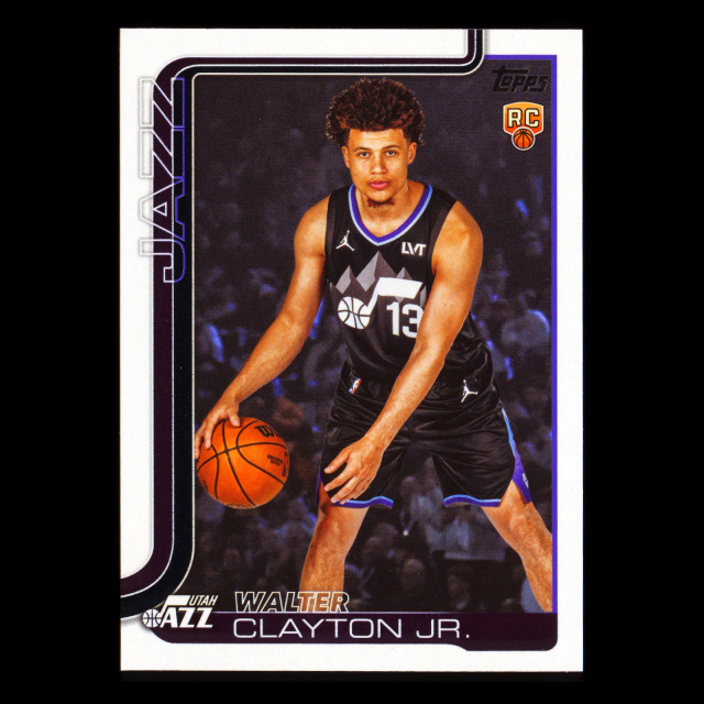 Walter Clayton Jr. RC 2025-26 Topps Rookie Jazz