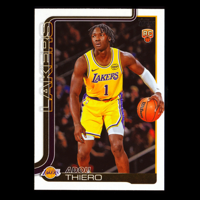 Adou Thiero RC 2025-26 Topps Rookie Lakers