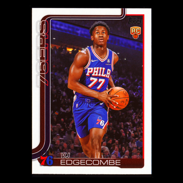 VJ Edgecombe RC 2025-26 Topps Rookie 76ers