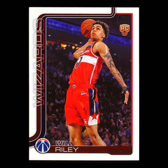 Will Riley RC 2025-26 Topps Rookie Wizards