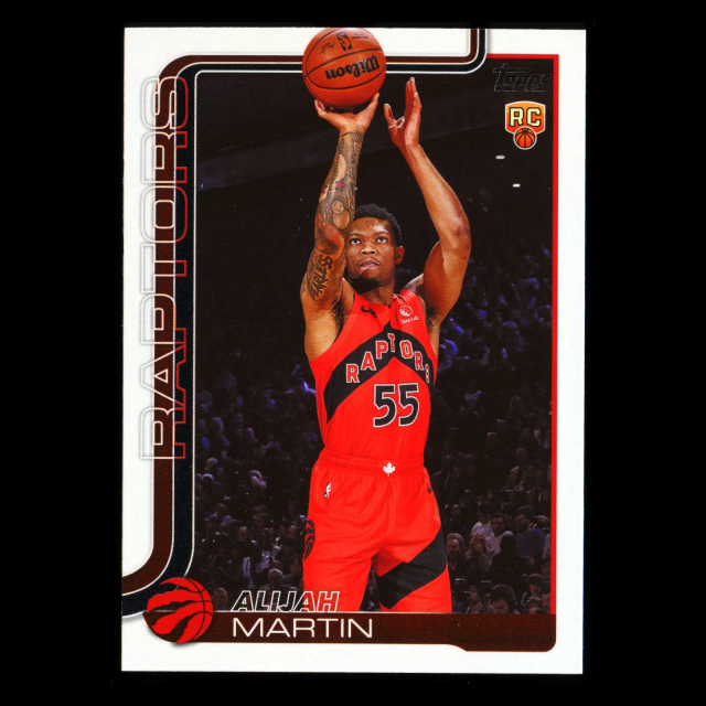 Alijah Martin RC 2025-26 Topps Rookie Raptors
