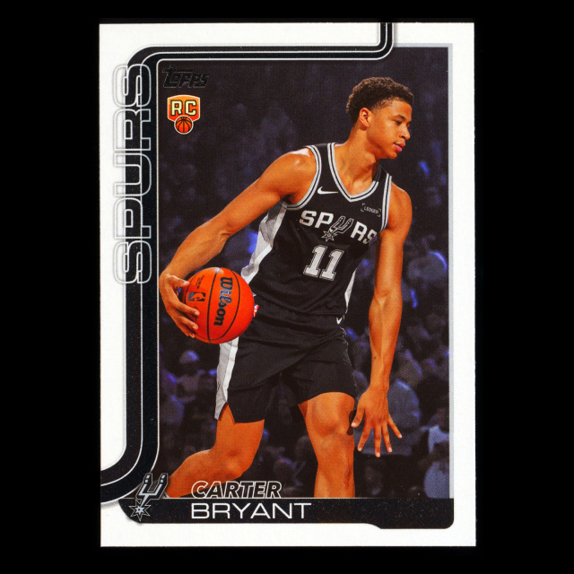 Carter Bryant RC 2025-26 Topps Rookie Spurs
