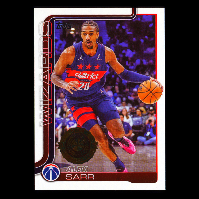 Alex Sarr RC 2025-26 Topps Rookie Wizards