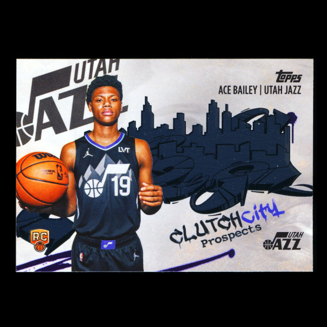 Ace Bailey RC 2025-26 Topps Clutch City Prospects Rookie Jazz
