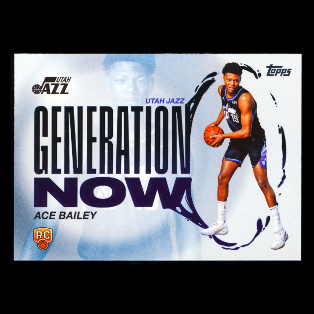 Ace Bailey RC 2025-26 Topps Generation Now Rookie Jazz
