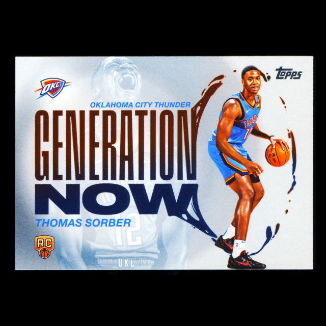 Thomas Sorber RC 2025-26 Topps Generation Now Thunder