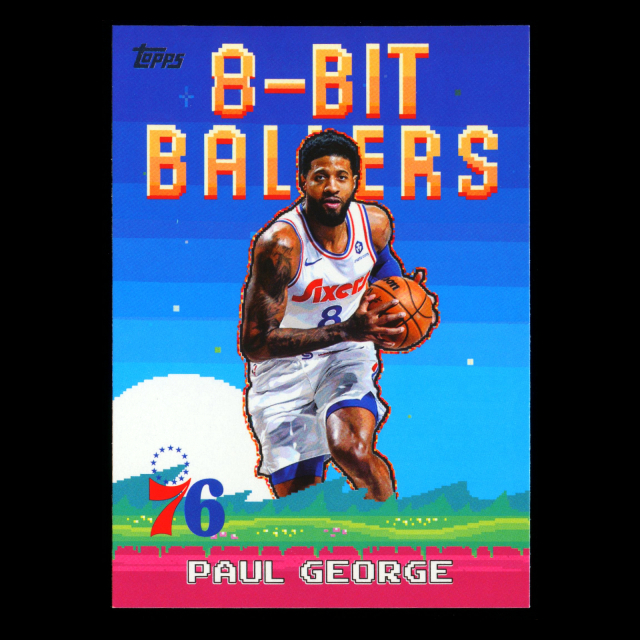 Paul George 2025-26 Topps 8-Bit Ballers 76ers