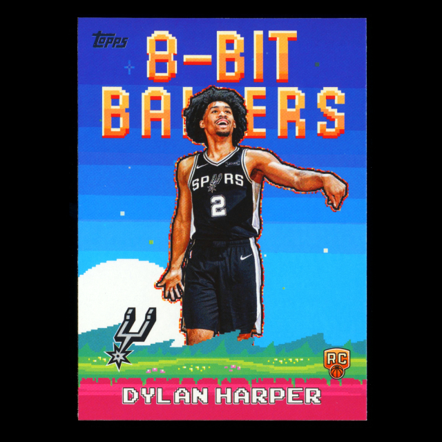 Dylan Harper RC 2025-26 Topps 8-Bit Ballers Rookie Spurs