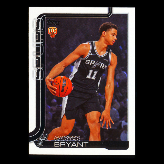 Carter Bryant RC 2025-26 Topps Rookie Spurs