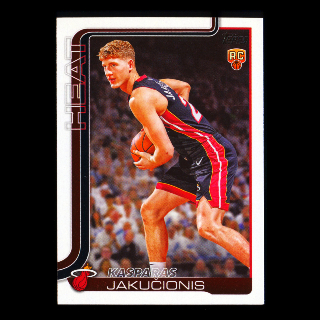 Kasparas Jakuionis RC 2025-26 Topps Rookie Heat