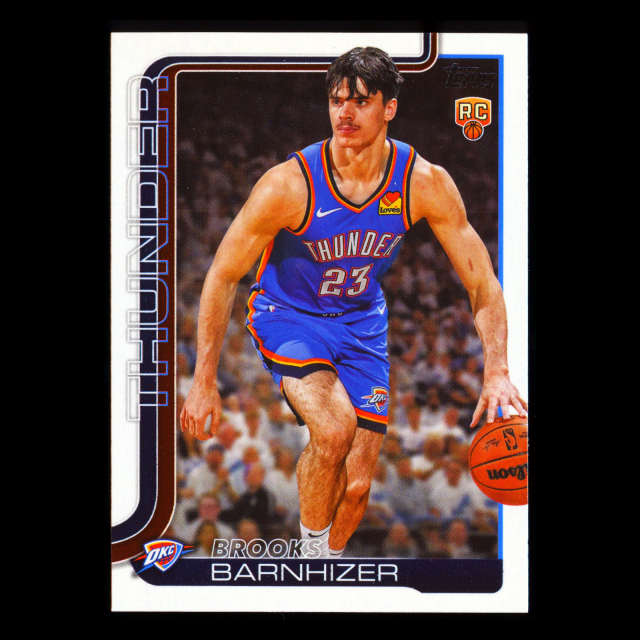 Brooks Barnhizer RC 2025-26 Topps Rookie Thunder