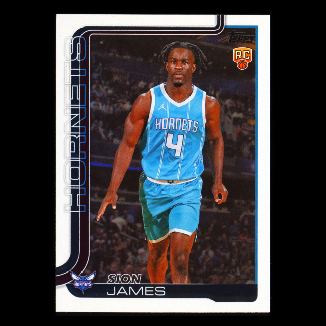 Sion James RC 2025-26 Topps Rookie Hornets
