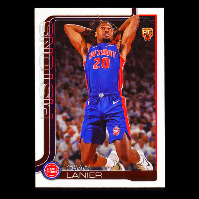 Chaz Lanier RC 2025-26 Topps Rookie Pistons