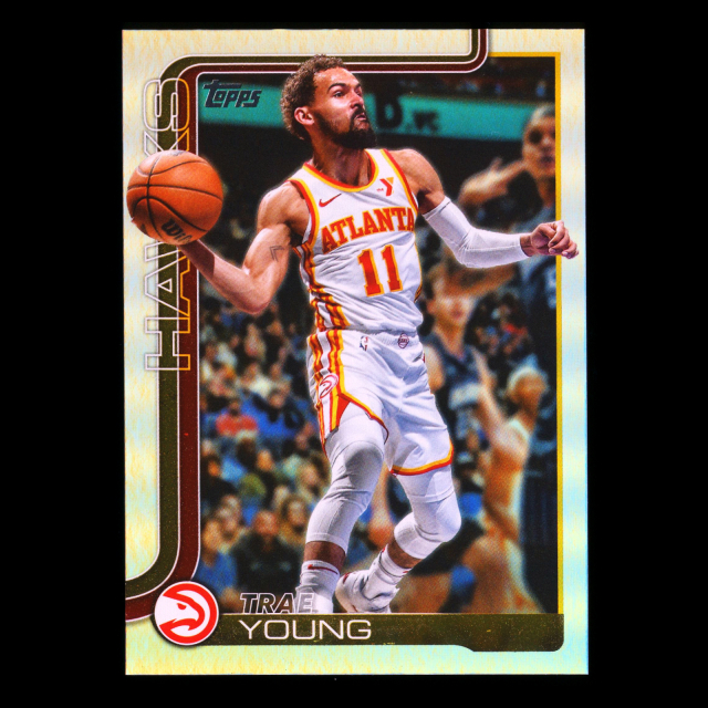 Trae Young 2025-26 Topps Rainbow Foil Hawks