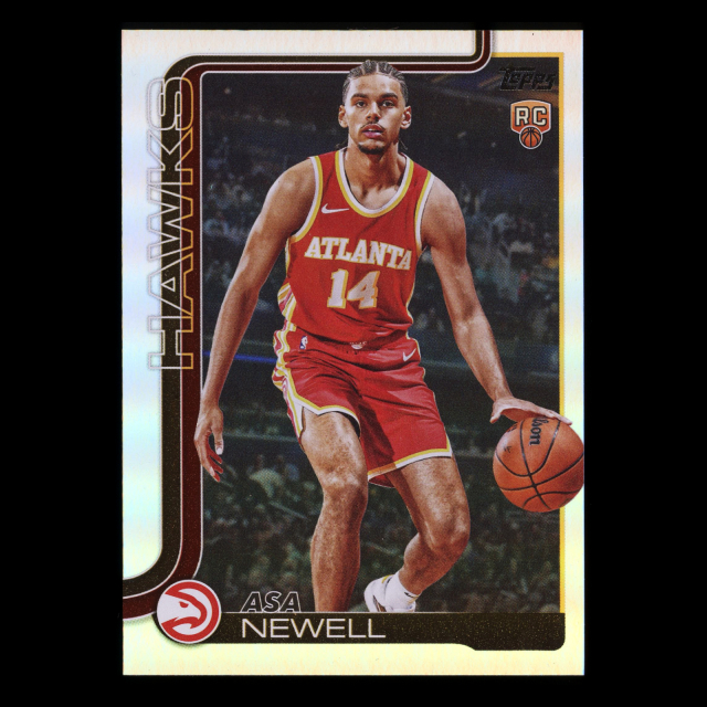 Asa Newell RC 2025-26 Topps Rainbow Foil Rookie Hawks