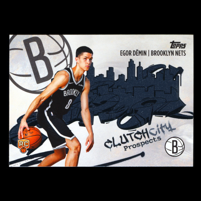 Egor Demin RC 2025-26 Topps Clutch City Prospects Rookie Nets