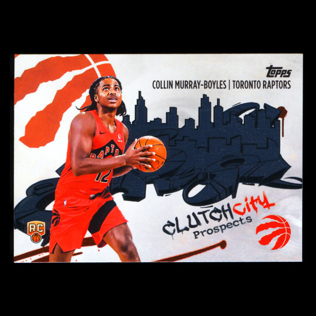 Collin Murray-Boyles RC 2025-26 Topps Clutch City Prospects Rookie Raptors