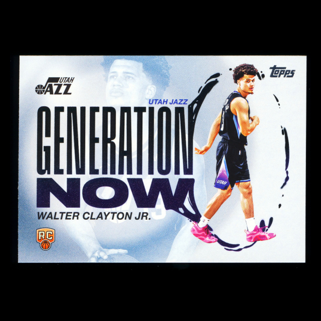 Walter Clayton Jr. RC 2025-26 Topps Generation Now Rookie Jazz