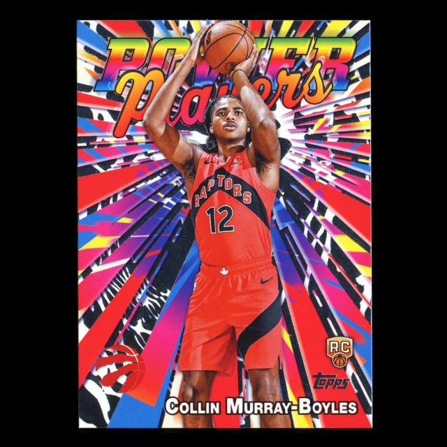 Collin Murray-Boyles RC 2025-26 Topps Power Players Rookie Raptors