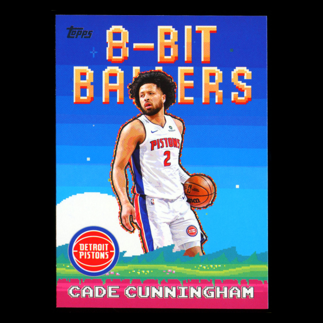 Cade Cunningham 2025-26 Topps 8-Bit Ballers Pistons
