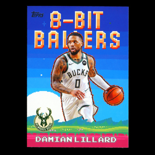 Damian Lillard 2025-26 Topps 8-Bit Ballers Bucks