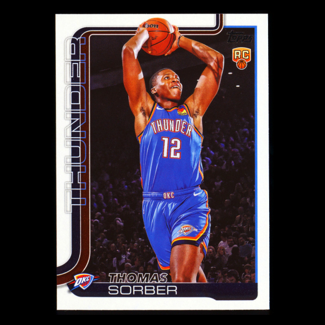 Thomas Sorber RC 2025-26 Topps Rookie Thunder