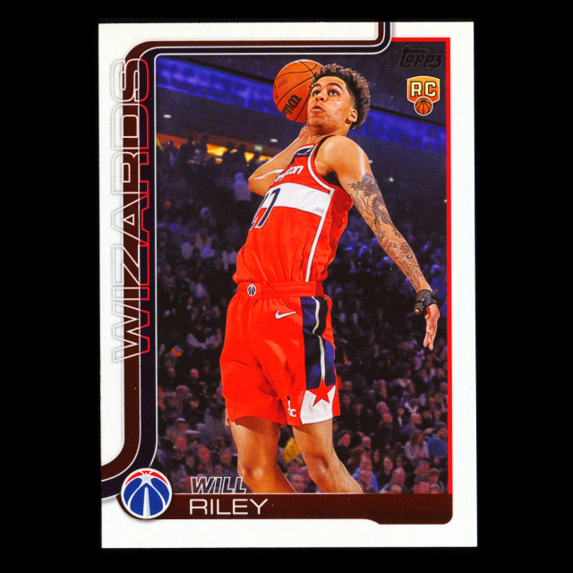 Will Riley RC 2025-26 Topps Rookie Wizards