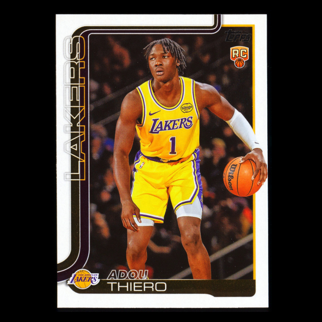 Adou Thiero RC 2025-26 Topps Rookie Lakers
