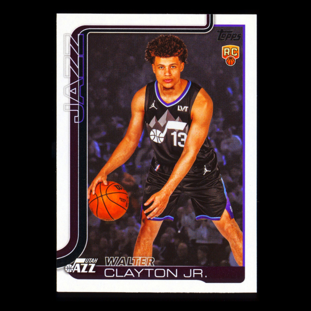 Walter Clayton Jr. RC 2025-26 Topps Rookie Jazz
