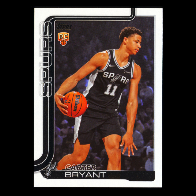 Carter Bryant RC 2025-26 Topps Rookie Spurs