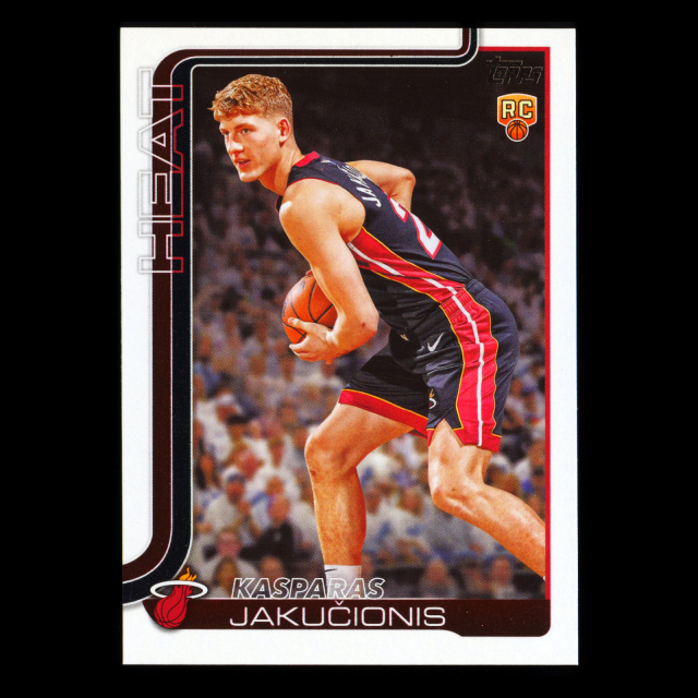 Kasparas Jakuionis RC 2025-26 Topps Rookie Heat