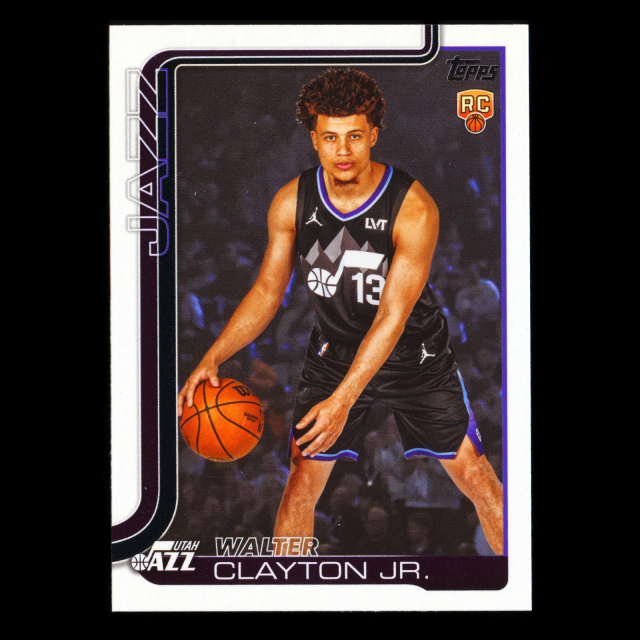 Walter Clayton Jr. RC 2025-26 Topps Rookie Jazz