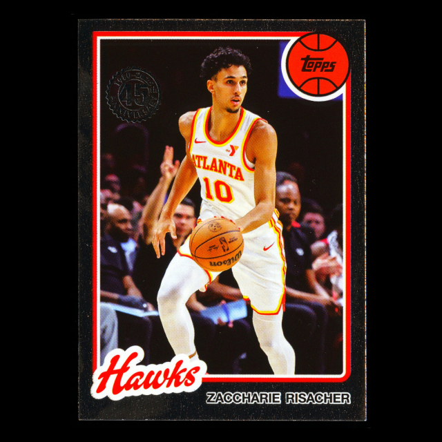 Zaccharie Risacher 2025-26 Topps '80-81 Topps Retro Hawks
