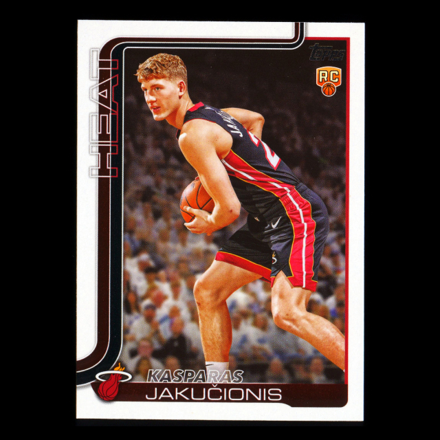 Kasparas Jakuionis RC 2025-26 Topps Rookie Heat